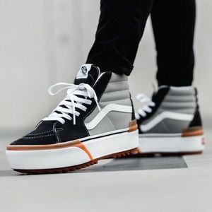 Stacked Sk8 hi Vans